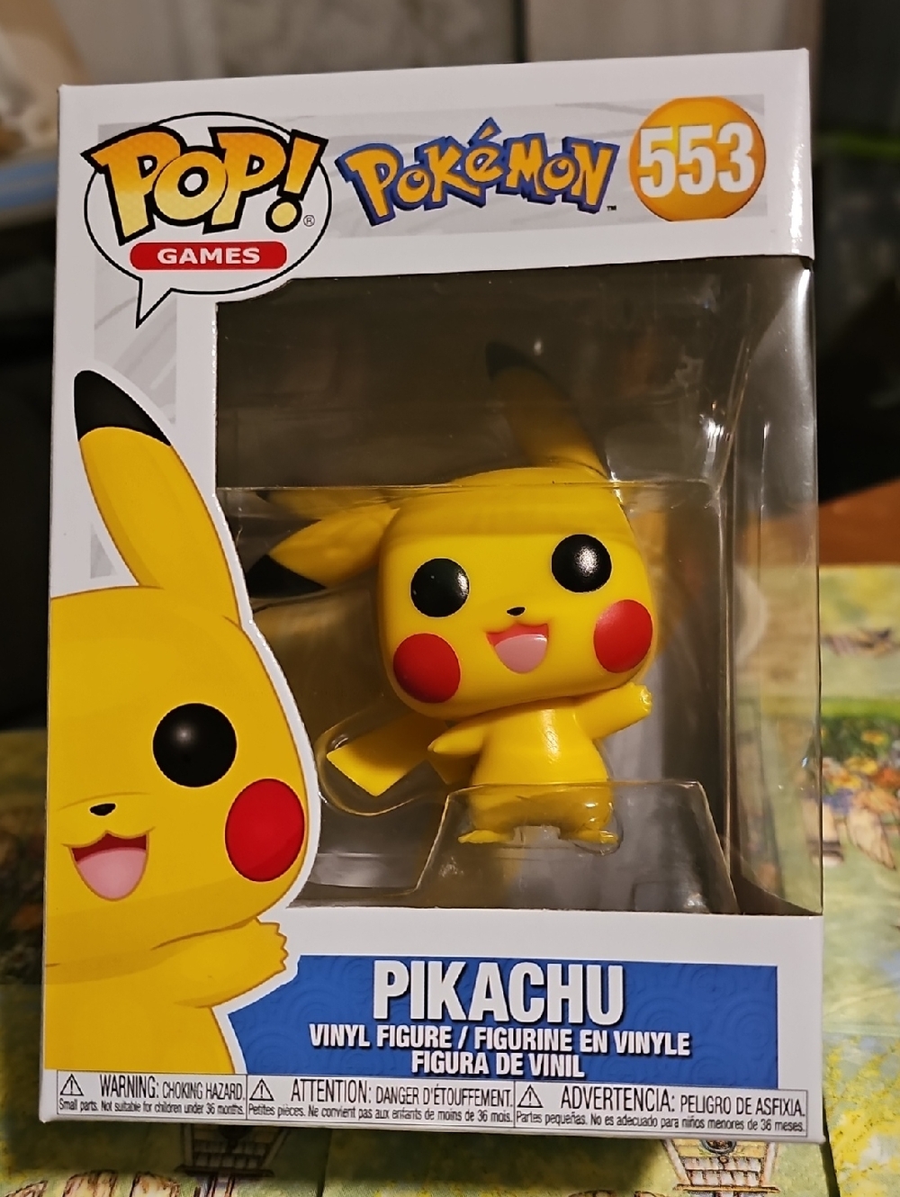 Funko Pikachu Yellow and Red Pop! Games Vinyl Figure #553